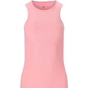 ATHLECIA Womens Tinashe Halterneck Rib Top Top (Dames |roze)