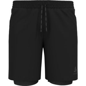 Odlo 2-in-1 Short Active 365 7 Inch Hardloopshort (Heren |zwart)