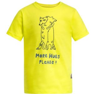 Jack Wolfskin Kids More Hugs T T-shirt (Kinderen |geel)
