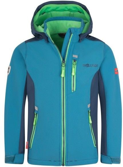 Trollkids - Balestrand Jacket - Softshelljack - Blauw - Kinderen