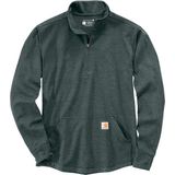 Carhartt - Heavyweight Half Zip - T-shirt - Blauw