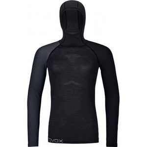 Ortovox - 120 Comp Light - Hoody - Zwart - Merino-ondergoed