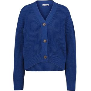 DEDICATED Womens Cardigan Kanan Trui (Dames |blauw)