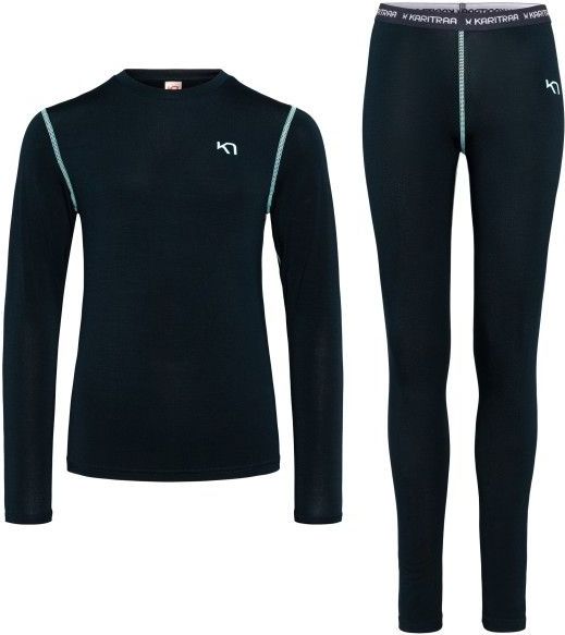 Kari Traa - Kids Ellie Set - Thermo-ondergoed - Zwart