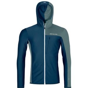 Ortovox Fleece Light Grid Hooded Jacket Fleecevest (Heren |blauw)