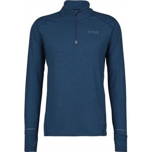 Stoic HelsingborgSt Performance Longsleeve with Zip Hardloopshirt (Heren |blauw)