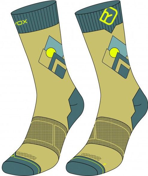 Ortovox - Alpine Light Comp - Merinosokken - Meerkleurig - 64% Polyamide, 32% Wol, 4% Elastaan