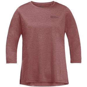 Jack Wolfskin Womens Crosstrail 3/4 Tee Longsleeve (Dames |bruin)