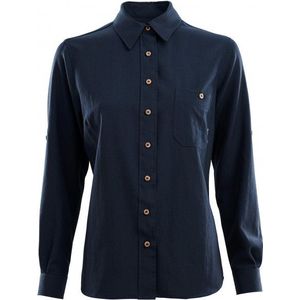 Aclima Womens Leisurewool Reborn Woolshirt Blouse (Dames |blauw)
