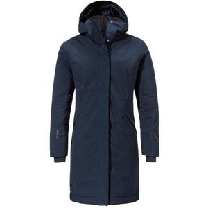 Schöffel - Womens Insulated Coat Gregale - Lange Jas - Blauw - Waterdicht