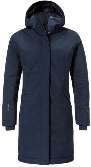 Schöffel - Womens Insulated Coat Gregale - Lange Jas - Blauw - Waterdicht