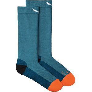 Salewa MTN TRN All Mountain Crew Sock Wandelsokken (Heren |turkoois/blauw)