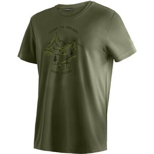 Maier Sports Dieter Print Sportshirt (Heren |olijfgroen)