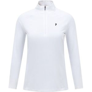 Peak Performance Womens Half Zip Baselayer Longsleeve (Dames |wit)