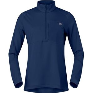 Norrona Womens Femund Warm1 Half-Zip Fleecetrui (Dames |blauw)