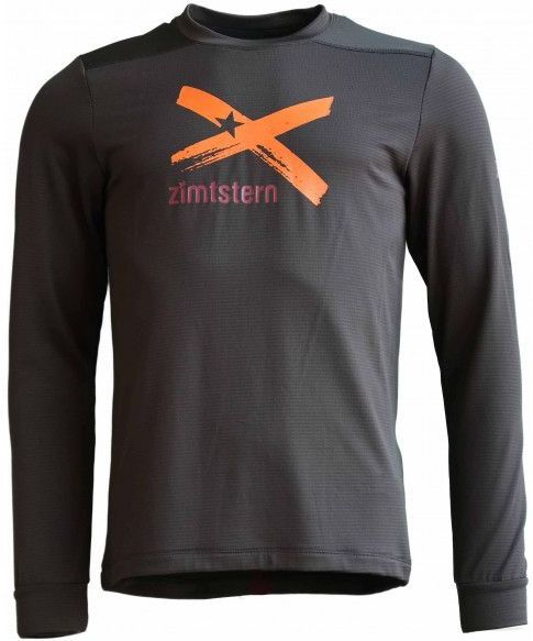 Zimtstern - Crewz Shirt L/S - Fleecetrui - Grijs/Zwart