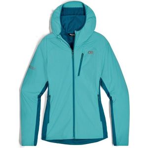 Outdoor Research Womens Deviator Hoodie Hybride jas (Dames |turkoois)