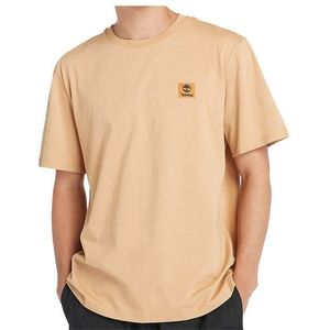 Timberland Short Sleeve Woven Badge Tee T-shirt (Heren |beige)
