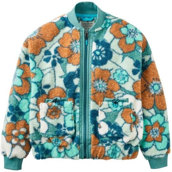 Passenger - Lucia - Fleecevest - Turkoois - Recycled Sherpa