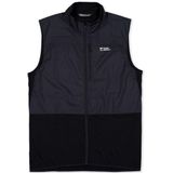 Mons Royale - Diversion Merino Wind Vest - Fietsbodywarmer - Zwart/Blauw
