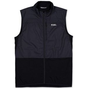 Mons Royale - Diversion Merino Wind Vest - Fietsbodywarmer - Zwart/Blauw