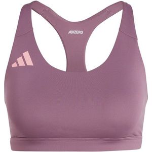 adidas Womens Adizero Essentials Run Medium Support Bra Sportbeha (Dames |roze/purper)