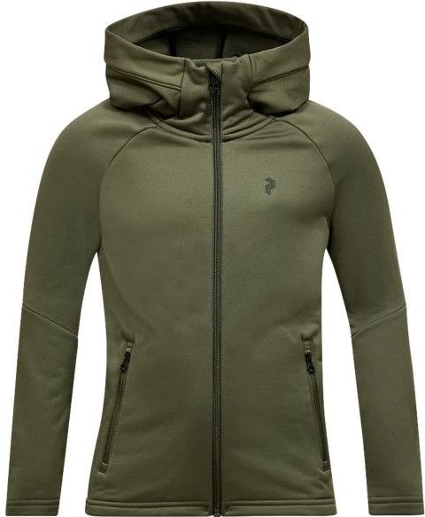 Peak Performance Kids Rider Essentials Zip Hood Fleecevest (Kinderen |olijfgroen)