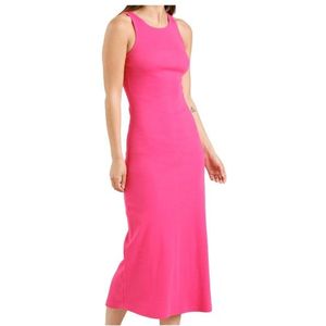 DEDICATED Womens Rib Dress Motala Jurk (Dames |roze)