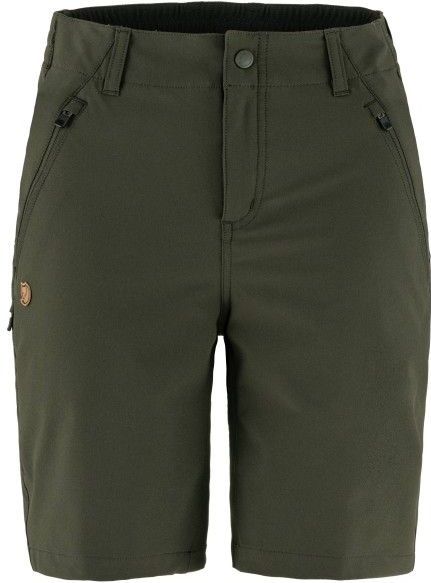Fjällräven - Abisko Trail Stretch Shorts - Olijfgroen - 89% Polyamide, 11% Elastaan