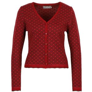Flomax Womens Kurzjacke V Tilda Wollen vest (Dames |rood)
