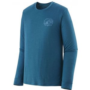 Patagonia L/S Cap Cool Merino Graphic Shirt Merinoshirt (Heren |blauw)