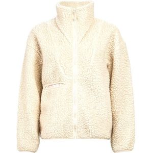 The Mountain Studio Womens Soft Wool Pile Jacket Fleecevest (Dames |wit)