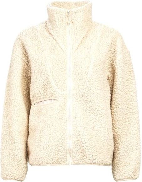The Mountain Studio Womens Soft Wool Pile Jacket Fleecevest (Dames |wit)