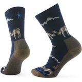 Smartwool - Everyday Horns Clash Crew Socks - Multifunctionele Sokken - Blauw - Materiaal: 49% Wol, 49% Polyamide, 2% Elastaan