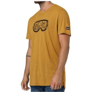 supernatural Goggle Tee Merinoshirt (Heren |geel)