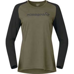 Norrona - Fjora Equaliser - Fietsshirt - Olijfgroen - Lange Mouwen