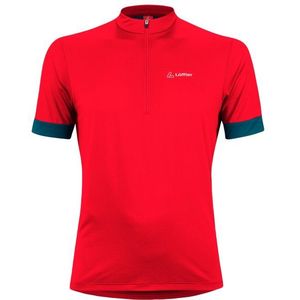 Löffler Bike Shirt Half-Zip Pukka Fietsshirt (Heren |rood)