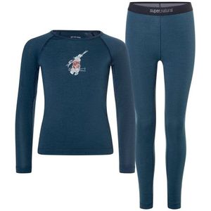 super.natural - Kid's Tundra175 - Merino-ondergoed - Blauw