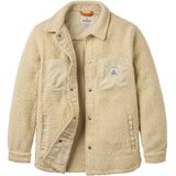 Passenger Womens Rappel Recycled Sherpa Oversized Shirt Fleecevest (Dames |beige)