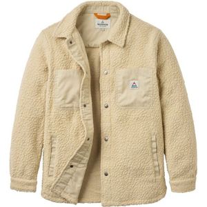 Passenger Womens Rappel Recycled Sherpa Oversized Shirt Fleecevest (Dames |beige)
