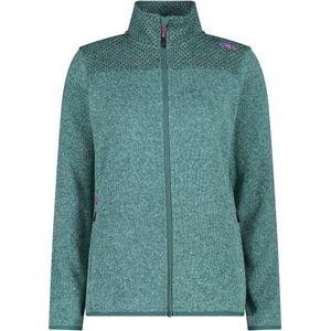 CMP Womens Jacquard Knitted Jacket Fleecevest (Dames |turkoois)