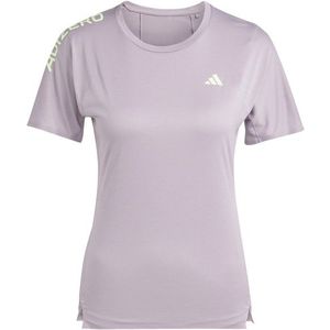 adidas Womens Adizero Tee Hardloopshirt (Dames |purper)