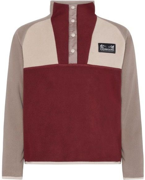 Didriksons - Yokto Half-Buttons 2 - Fleecetrui - Rood