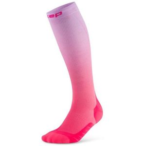 CEP Run Edt Gradient Socks Tall 50 Compressiesokken (Heren |roze)