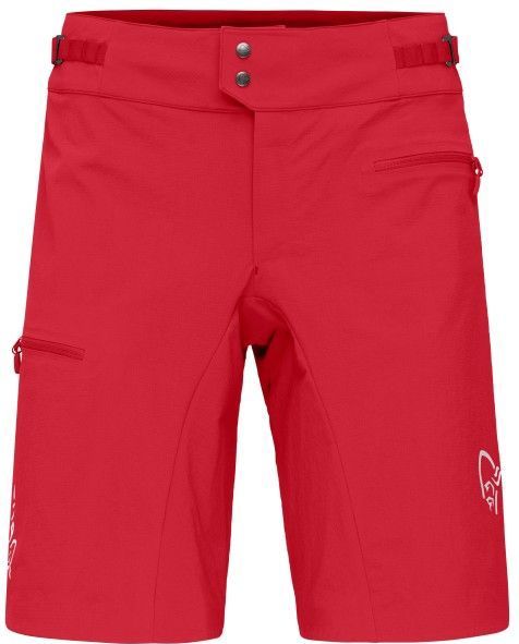 Norrøna - Fjørå Flex1 Light Shorts - Fietsbroek - Rood - Stretch - Winddicht