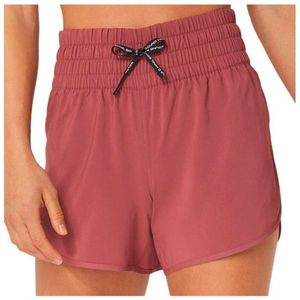 Asics Womens Nagino 4 Run Short Hardloopshort (Dames |rood)