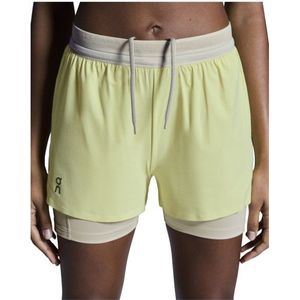 On Womens 3 Performance 2/1 Shorts Hardloopshort (Dames |meerkleurig)