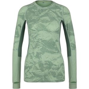Stoic Womens MerinoMesh150 SadjemSt L/S Merinoshirt (Dames |groen)