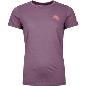 Ortovox Womens 120 Cool Tec Mountain Stripe T-Shirt Merinoshirt (Dames |purper)