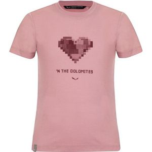 Salewa Kids Graphic Dry S/S Tee T-shirt (Kinderen |roze)